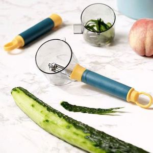 XHD Multifunctional <b>ABS</b>+TPR+PC Kitchen Fruit & Vegetable Planer & Peeler Manual Multicolor Cutting Slicer - Product Image 2