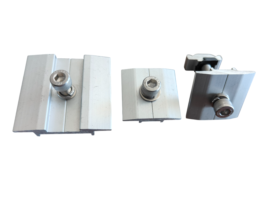 Aluminium AL6005-T5 Mid Clamp for Solar Panel Mounting Brackets Kits ...