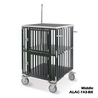 Poussette pour chien en aluminium respirante et pliable trois-en-un de petite taille Solidpet avec table de toilettage toutes saisons