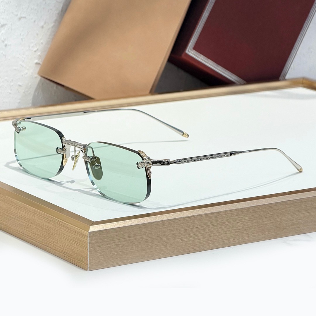 Cornice argento verde