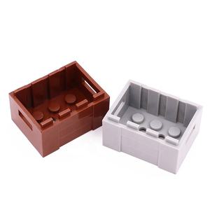 1000g-bag Pandatoys Bloques Ladrillo Piezas NO. 30150 bloques + caja de almacenamiento + caja de madera + contenedor + cesta de frutas 3x4 puntos ladrillos - Product Image 1