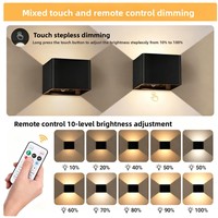 Lampe murale à induction LED pour chambre à coucher, chevet, escalier et couloir - Sans fil, magnétique, à détection de mouvement, veilleuse
