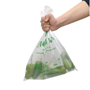Compostable Produce Bags On Roll Star Seal Biodegradable Produce Bags On Roll For Fruit And Vegetable