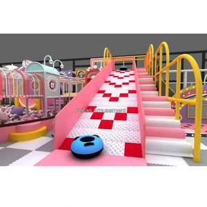 Centro de Juegos Interior Comercial con Tobogán Grande, Parque Infantil Interior con Trampolín y Circuitos de Cuerdas Ninja - Product Image 5