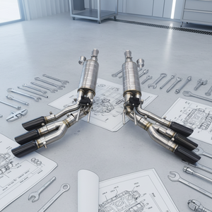 ท่อไอเสียกีฬาสำหรับ Mercedes-Benz W464 G63 4.0T <span class=keywords><strong>2019</strong></span>-2023 SS304พร้อมรีโมทคอนโทรล - Product Image 1