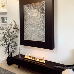 Chimenea Eléctrica Decorativa con Vapor de Agua y Luz LED, Chimenea 3D con Vapor de Agua, Montada en la Pared, con Control Remoto por Aplicación para Sala de Estar - Product Image 4