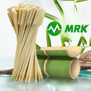 Brochetas de Bambú Naturales de Color Natural, Económicas y Desechables para Barbacoa - Product Image 4