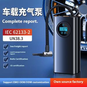 Pompe à air électrique portative d'affichage numérique avec ABS + construction en métal 7.4V pour l'accessoire d'utilisation de <span class=keywords><strong>voiture</strong></span> et de scooter-On-the-Go - Product Image 4