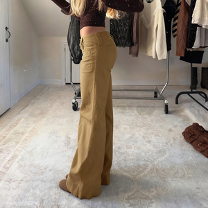 Pantalones Vaqueros Retro con Botones Laterales, de Tiro Bajo, Ajustados, Estilo Urbano, Elegantes, para Chicas Modernas - Product Image 4