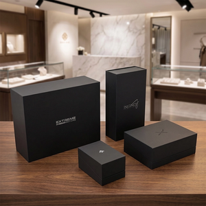 Custom Printed Luxury Rigid <b>Gift</b> <b>Box</b> Recycled Paper Packaging Boutique Rigid <b>Box</b> <b>With</b> <b>Lid</b> And Base For Apparel - Product Image 1