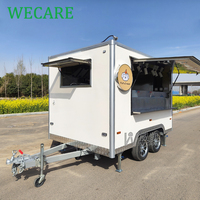 WECARE Hotdog Gelato Churros Chariot de bar à café Remorque mobile Icecream Pizza Taco Fast Food Truck avec équipement de cuisine complet