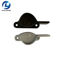 Accessoires de quincaillerie modernes pour fenêtres en alliage d'aluminium, vis incluses, avec petits crochets de verrouillage en forme de croissant pour salle de bain et salon