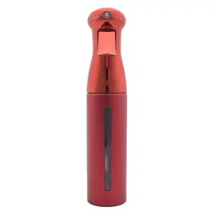 10.8 oz PET electroplating red refreshing hair mister spray bottles CONTINUOUS SPRAY BOTTLE