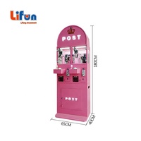 Machine à griffes miniature à pièces Lifang, 2 mini griffes, machine à attraper des peluches, jeu d'arcade, distributeur de prix, centres de jeux, garantie de 12 mois