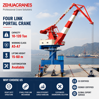 Grue portique à quatre articulations MQ pour la manutention de marchandises en vrac en port