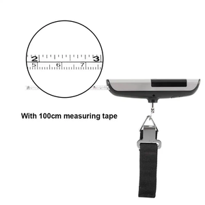 Ce RoHS 3 trong 1 chức năng hiển thị tiêu cực đo băng + Mức độ kỹ thuật số hành lý trọng lượng quy mô 50kg mini điện tử quy mô - Product Image 3