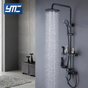 Ensemble de douche de salle de bains en acier inoxydable 304, pommeau de douche mural, bain de pluie, moderne, offre spéciale