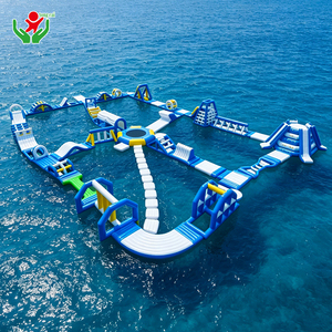 Percorso a Ostacoli Gonfiabile Galleggiante Economico, Attrezzatura Leggera per Giochi Acquatici per Lago, Piscina, Feste all'Aperto e Intrattenimento - Product Image 5