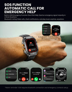 Montre connectée VALDUS <span class=keywords><strong>VG46</strong></span> Pro avec écran AMOLED rond de 1,96 pouce, GPS, modes multisports, appels Bluetooth, étanche - Product Image 2