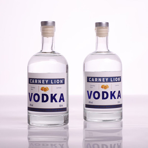 Botellas de Licor Transparentes de 12 oz, Botella de Vidrio con Base Pesada y Tapa en T, Botella de Vodka para Bebidas, Vino, Whisky, <span class=keywords><strong>Ron</strong></span> - Product Image 4
