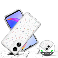 Étui de téléphone personnalisé pour Honor, protection intégrale 360°, antichoc, anti-traces de doigts, motif gravé au laser, brillant, paillettes