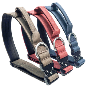 Collier tactique pour chien, robuste, réglable, en nylon, avec boucle à dégagement rapide, rembourrage doux, pour chien de travail K9 de taille moyenne à grande - Product Image 1