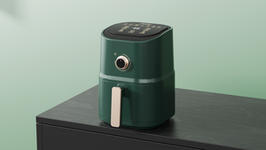 Electrodomésticos de cocina baratos de fábrica Airflyer Freidora de aire de pequeña capacidad 3L con estante antiadherente con control de perilla de temporizador - Product Image 3