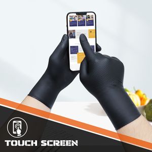 XINGYU Gants diamantés en nitrile jetables robustes Gants en nitrile jetables Gants en nitrile noir 8ml sans poudre Gants en nitrile diamant - Product Image 6