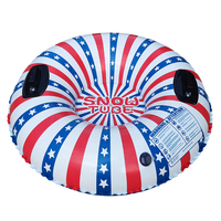 Bouée gonflable pliable en PVC robuste avec poignées, jouet d'hiver pour la neige, pour enfants et adultes, pour la flottaison en rivière et les jeux aquatiques estivaux