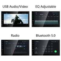 7 "universel voiture lecteur Mp5 CarPlay Android Auto tablette PC multimédia BT Navigation stéréo système de divertissement de voiture
