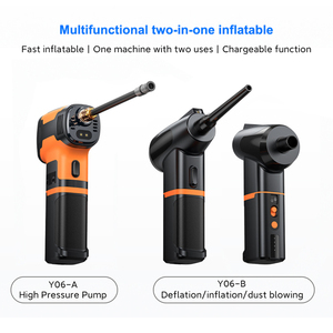 Newo <span class=keywords><strong>mini</strong></span> xách tay 2 En 1 trong nhỏ cầm tay không dây xe máy hút bụi không dây lốp Inflator với máy thổi khí chức năng - Product Image 4