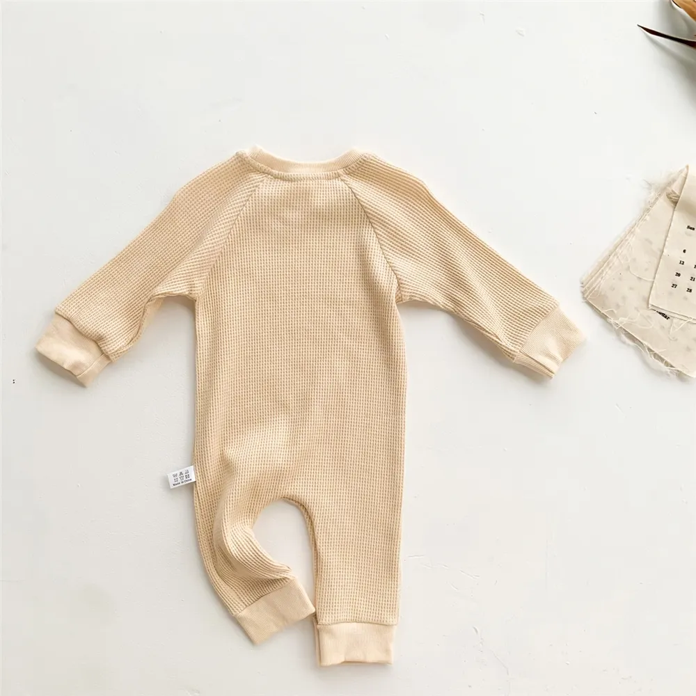 Barboteuse en tricot pour bébé, barboteuse pour nouveau-né, décontractée et élégante, vente en gros