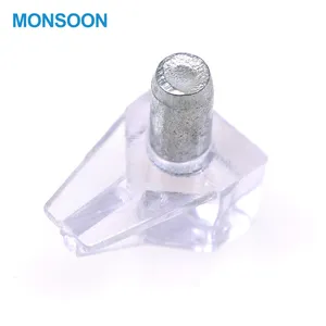 MONSOON 아연 합금 옷장 금속 캐비닛 유리 홀더 선반 지원