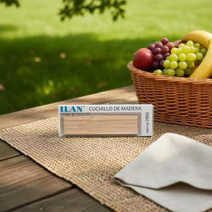 Coltello in Legno Ilan 160mm Set di 12 Posate Monouso - Product Image 3