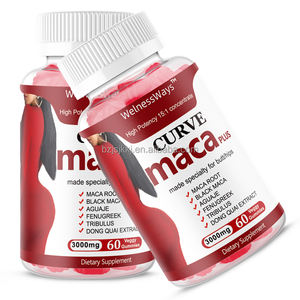 עקומת מאקה גומות על הירך buttock טבעי maca שורש gummies מזון גדול ירכיים שחורות maca - Product Image 5