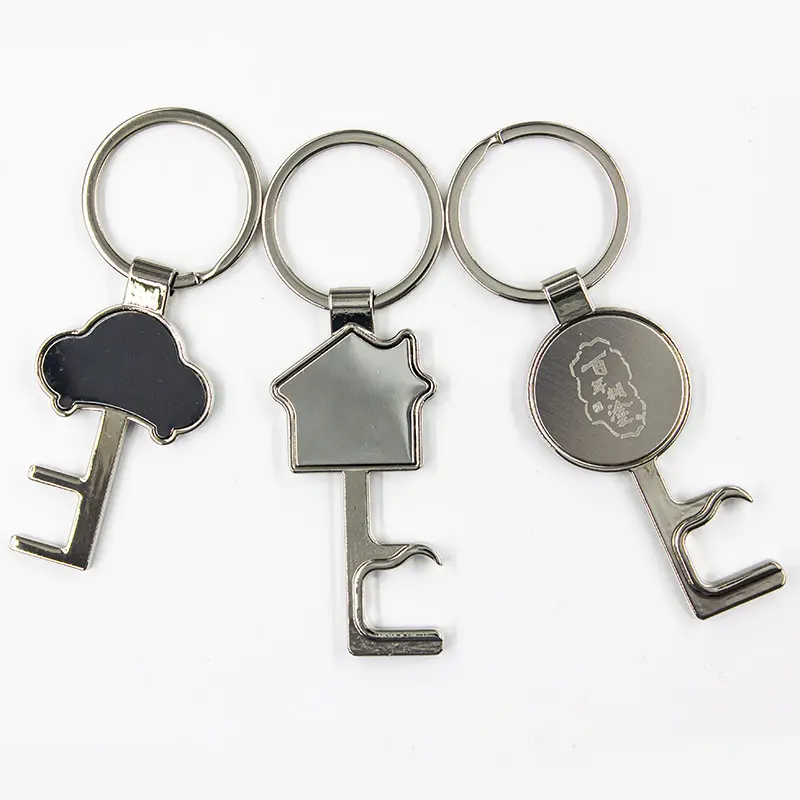 Factory Price Promotional Gifts Customized Logo Sublimation Stainless iron Blank Metal Chain Keychain Can Bottle Magnet Opener
