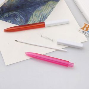 Bolígrafo de punta redonda cuadrada BKS LY7562 de plástico para conferencias, hoteles, escuelas, oficinas, venta al por mayor, barato, con logotipo personalizado, diseño moderno, negro - Product Image 6