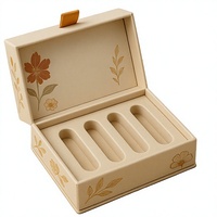 Boîte de parfum, emballage en papier rigide, boîte cadeau avec fermeture magnétique, emballage cosmétique de luxe, logo personnalisé pour flacon de 50 ml