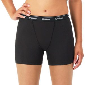 Tessuto personalizzato traspirante fresco elasticizzato cotone <span class=keywords><strong>donna</strong></span> mezza coscia biancheria intima <span class=keywords><strong>Boxer</strong></span> breve - Product Image 5