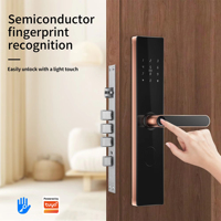 Serrure de porte intelligente Bluelock, biométrique, empreinte digitale, TTlock, Tuya Lock, entrée sans clé pour la maison, le bureau, les portes en bois, en fer et en acier