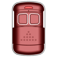 JUHUI - Control Remoto de 4 Botones con Logotipo Personalizado, de Plástico y Metal, Resistente al Agua, 433/315MHz, Código Fijo y Variable, para Cerradura de Puerta de Entrada, Alcance de 80-100M
