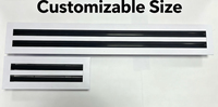 Couvercle de ventilation AC moderne en alliage d'aluminium blanc, élément chauffant de diffuseur à fente linéaire décoratif Grille de registre d'aération standard