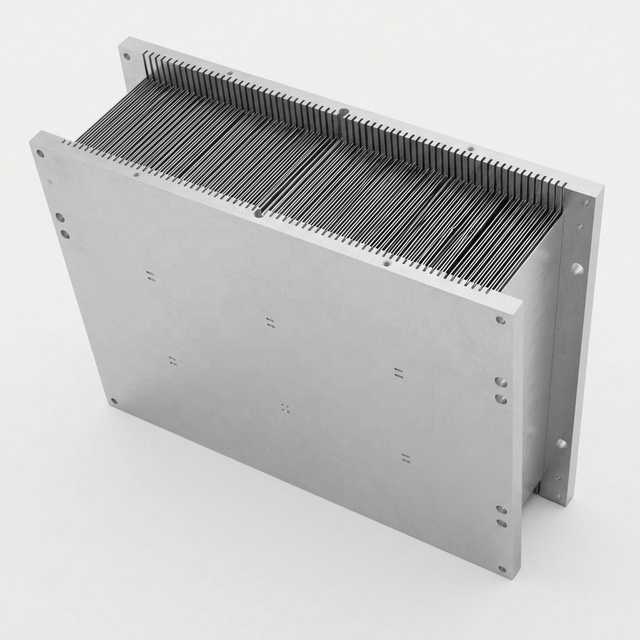 1000 Series Alloy Insert Tube Skived Fin Aluminum Heatsink High Density Radiator for Electronics Manufacturer