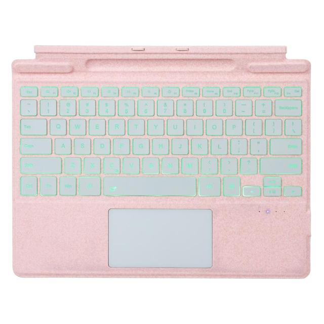 High Quality for MicroSoft Surface Pro 9 / 10 / 11 / 12 Single Color Backlight Tablet Wireless Keyboard with Touch Pad