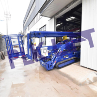 Plateforme de travail mobile articulée hydraulique à 360° de 700 mm de large avec moteur et batterie