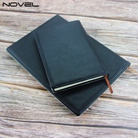 Carnet personnalisé portable format A4 avec couverture en cuir PU vierge pour sublimation, idéal pour l'école, modèle SNB-A4, logo personnalisé