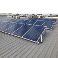 Fabricant OEM ODM sur mesure, système de montage de panneaux solaires en aluminium pour toits métalliques trapézoïdaux, projets photovoltaïques commerciaux sur toits
