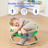 Chaise pivotante sensorielle certifiée EN71 pour enfants et tout-petits Chaise oscillante en métal Jouet rotatif sensoriel pour l'autisme