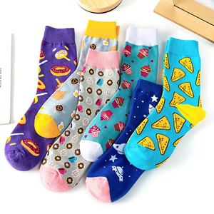 महिलाओं के कार्टून फल कला कपास मोजे एंटी-बैक्टीरियल क्रू लंबाई सर्दियों गर्म सांस लेने योग्य ट्यूब मोजे निर्माता थोक - Product Image 5