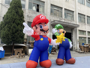 ตุ๊กตาเป่าลมมาริโอขนาด 10 ฟุต พร้อมไฟ LED สำหรับตกแต่งสนามหญ้ากลางแจ้ง - Product Image 3